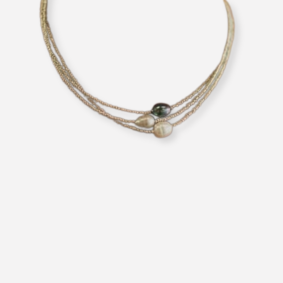 Vintage Layered Pearl Necklace