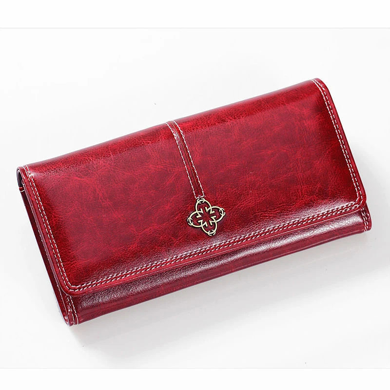 Ethel Luxe Long Leather Wallet