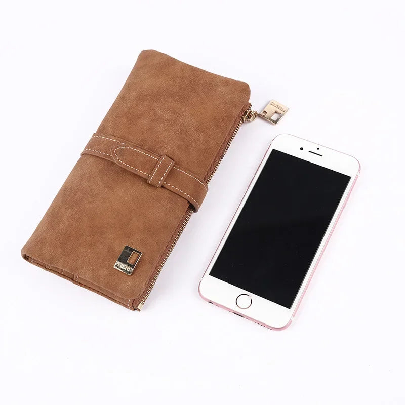 Yvonne Nubuck Drawstring Clutch