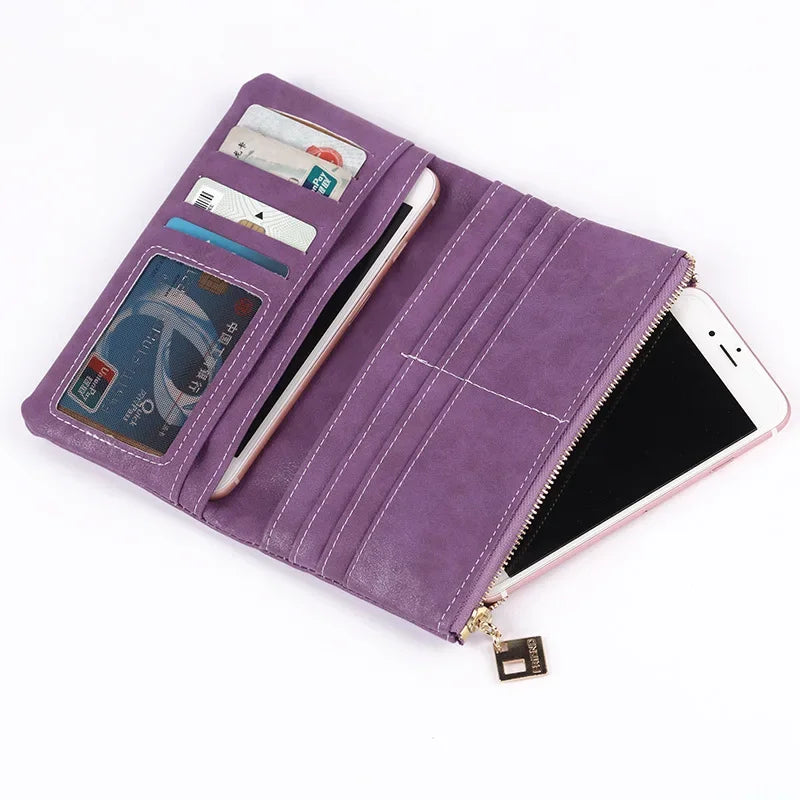 Yvonne Nubuck Drawstring Clutch