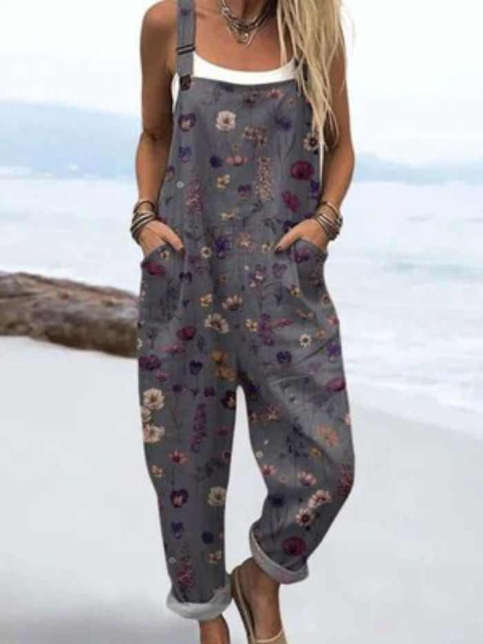 Petal Path Jumpsuit – Flowy Floral for Days You Want to Feel Good