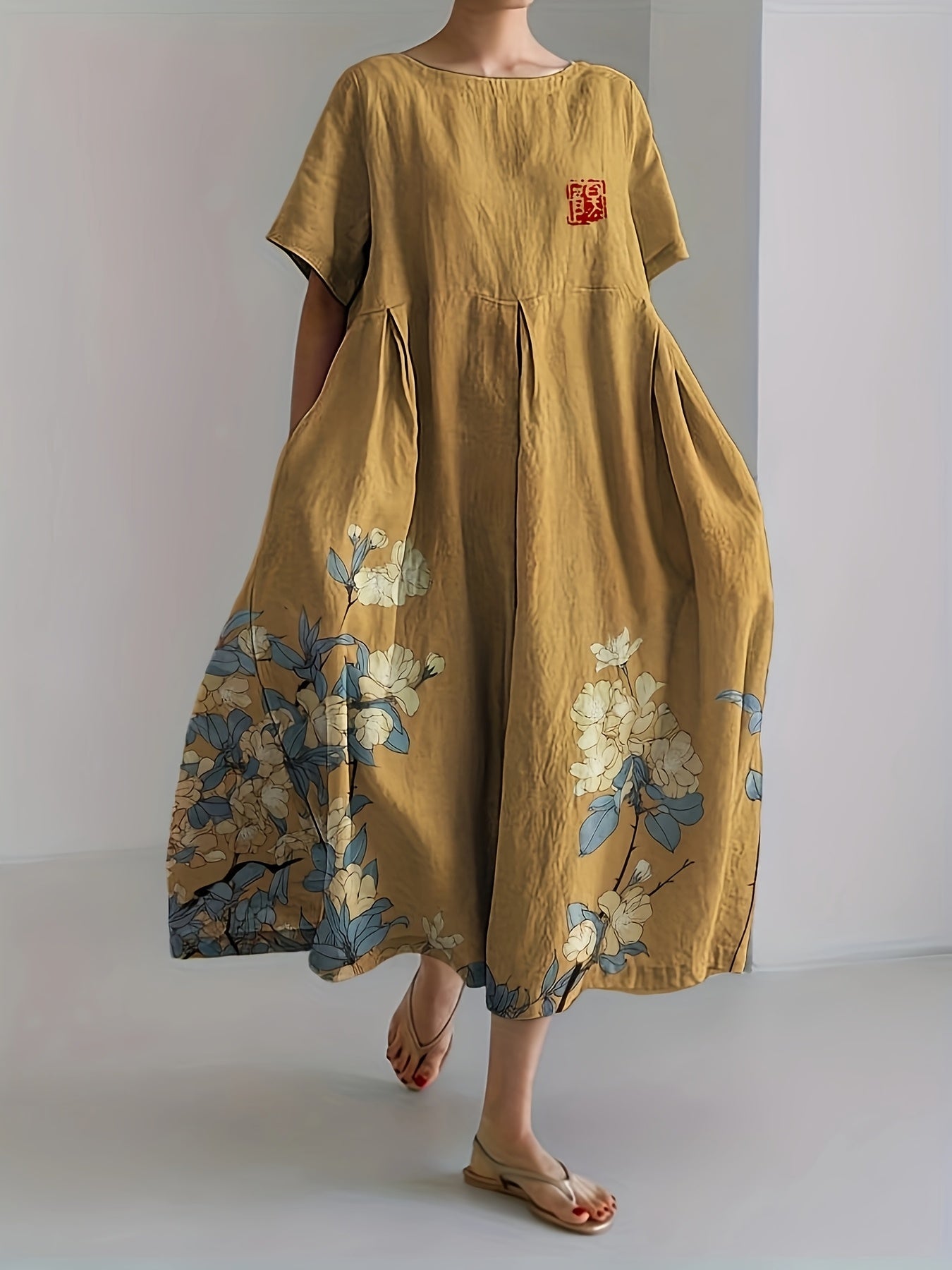 Golden Meadow Midi – Light Linen Style with a Gentle Touch