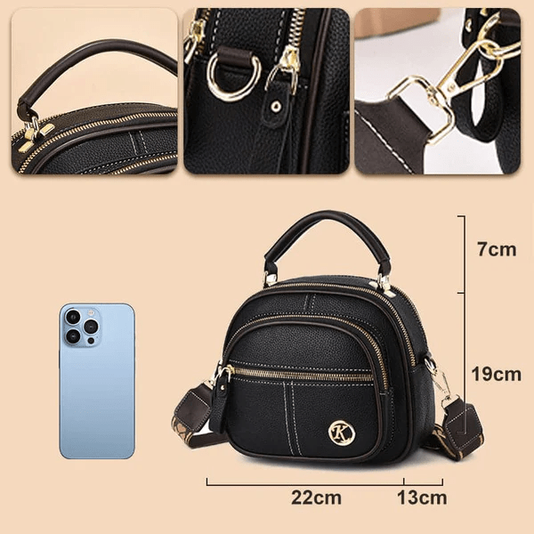 Graceful Leather Crossbody Bag