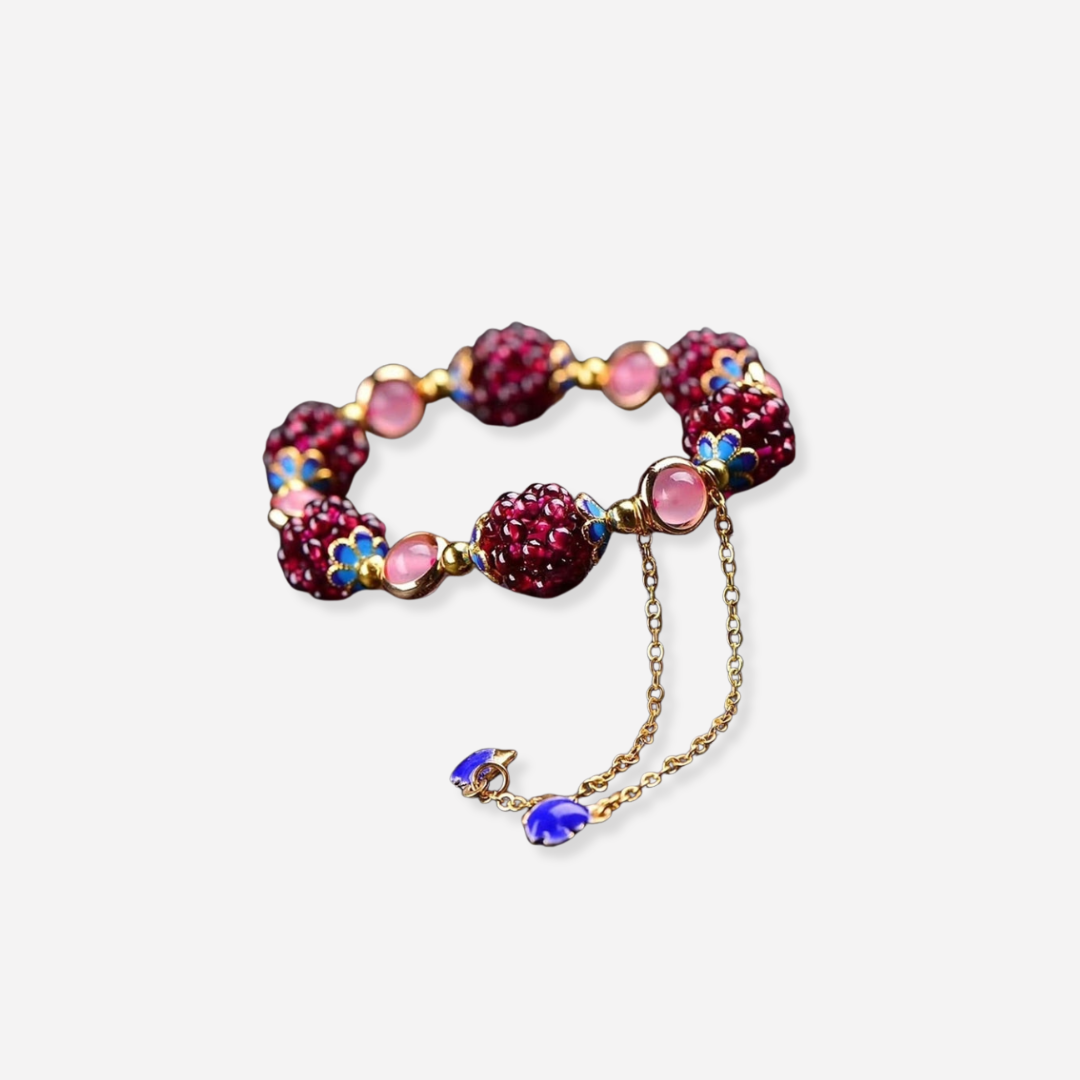Berry Stone Charm Bracelet