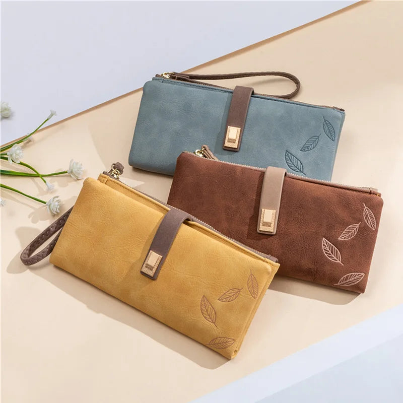 Eunice Retro Leaf Wallet