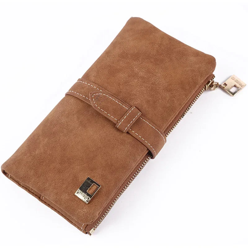 Yvonne Nubuck Drawstring Clutch