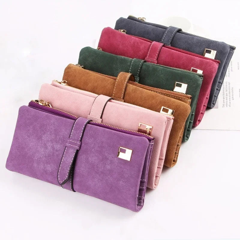 Yvonne Nubuck Drawstring Clutch