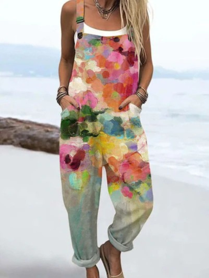 Garden Whisper Jumpsuit – Soft Floral Style for Warm Weather