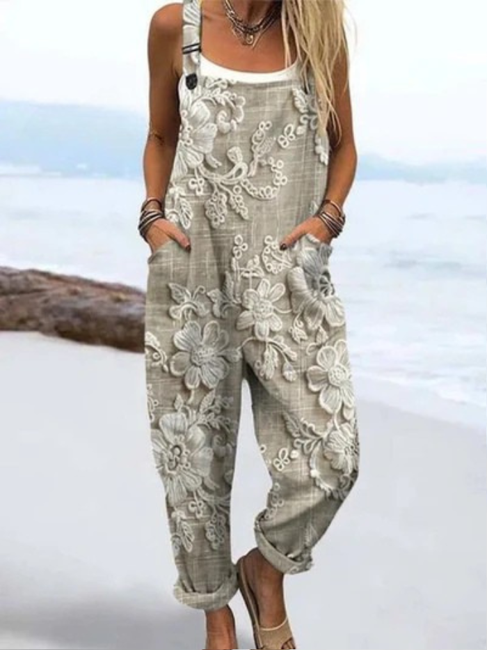 Vintage Bloom Jumpsuit – Timeless Floral Elegance Made Easy
