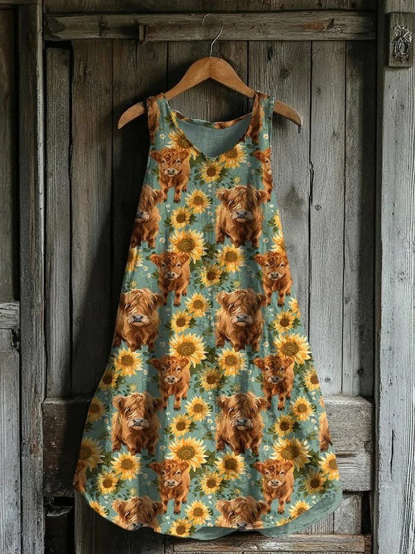 SunKissed Cow | Soft & Breezy Tank Dress