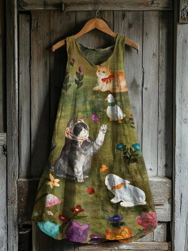 Farm & Felines | Artistic Everyday Tank Dress