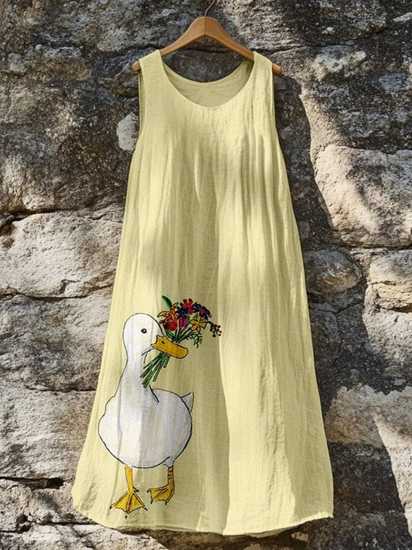 Daisy Duck™ | Charming Floral Tank Dress
