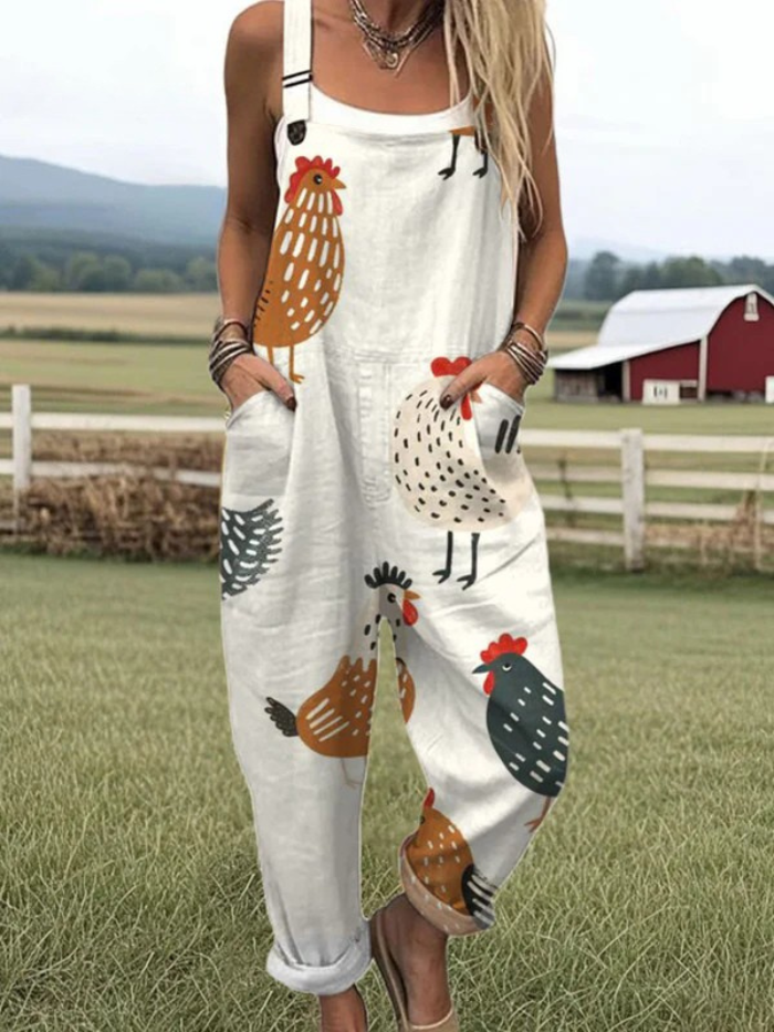 Featherlight Chick Jumpsuit – Whimsical Style with Everyday Comfort
