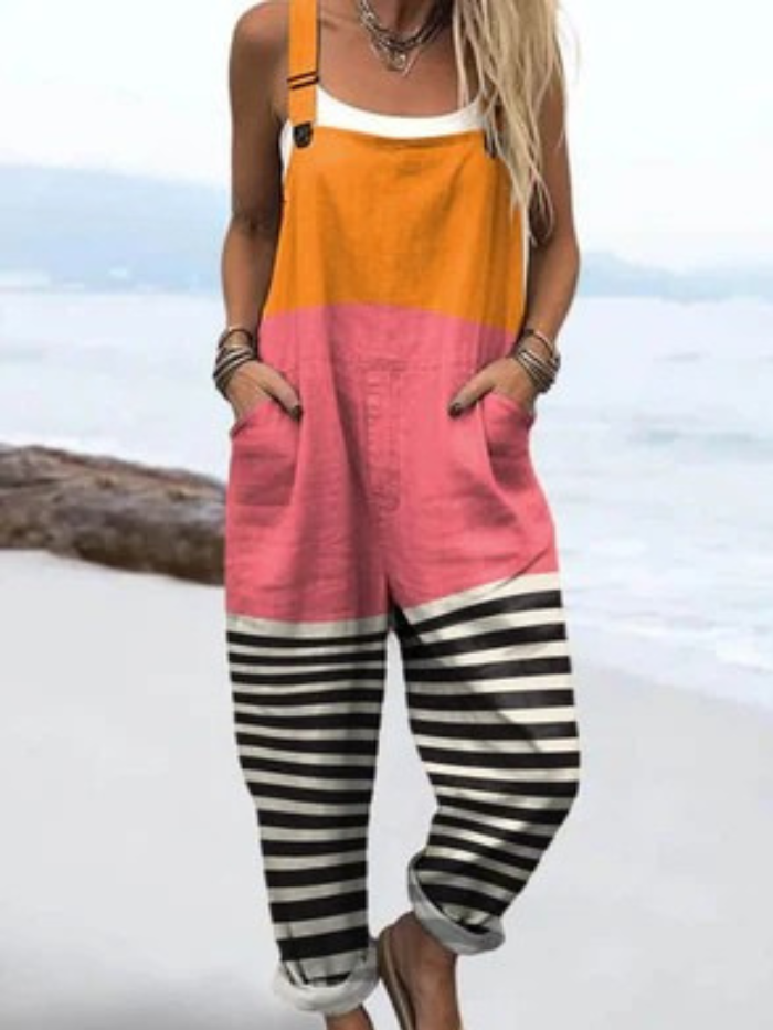 Soft Motion Jumpsuit – Abstract Elegance in a Breezy Fit