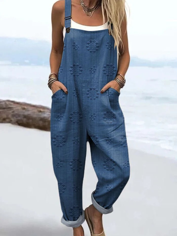 Timeless Petals Jumpsuit – Easy Elegance with Subtle Charm