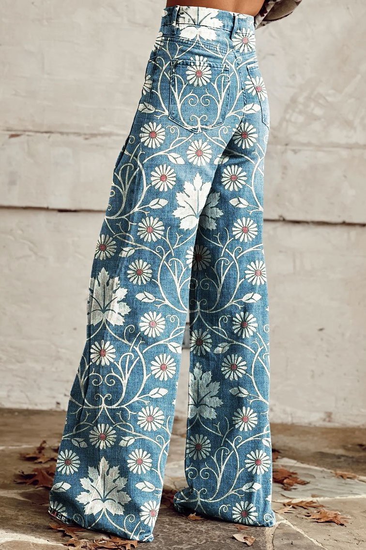 Blooming Mood Wide Leg Pants