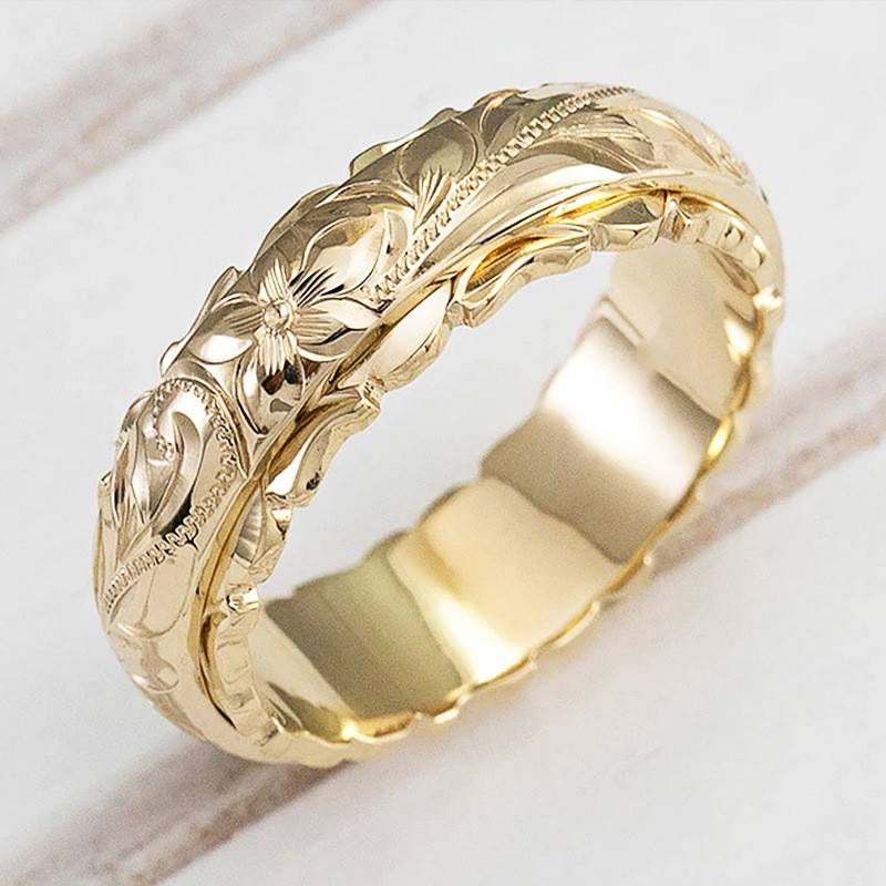 Daisy Vintage Floral Accent Ring